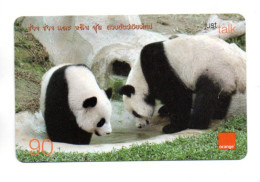 Disney Winnie POOH Panda Carte  Prépayée Orange Thaïlande Phonecard  ( A 446) - Thaïlande