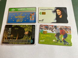 - 17 - England 4 Different Phonecards - Other & Unclassified