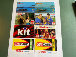 - 17 - Sri Lanka 8 Different Phonecards With Variants - Sri Lanka (Ceylon)