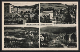 AK Oberschlema, Kurhotel Mit Garten, Gleesberg-Viertel, Teilansichten  - Andere & Zonder Classificatie