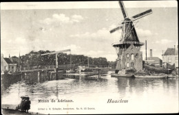 CPA Haarlem Nordholland Niederlande, Molen De Adriaan - Altri & Non Classificati