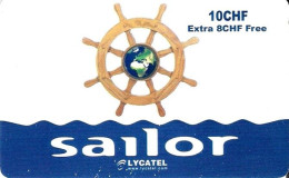 Switzerland: Prepaid Lycatel - Sailor 12.10 Thick Serial No - Suisse