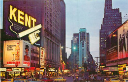 Etats Unis - New York City - Times Square At Night - Tours D'habitations - Buildings - Automobiles - Publicité Tabec Ken - Time Square
