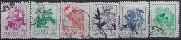 Poland 1974  Blutengemalde; Stanislav Wyspiansky (o) Mi.2296-2301 - Usados