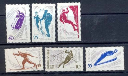 Roumanie (Romania) MNH ** -42- PA N° 127/133 Ski Jeux Olympiques (olympic Games) Winter Bob Cote 7.50 - Unused Stamps