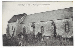 CPA BROUY, L'EGLISE PRISE DU CIMETIERE, ESSONNE 91 - Other & Unclassified