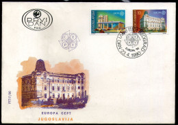 Yugoslavia 1990 Europa CEPT, FDC As Scan - Briefe U. Dokumente