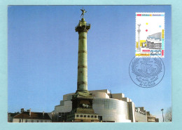 Carte Maximum 1989 - Panorama De Paris - Opéra - YT 2583 - 92 Puteaux - 1980-1989