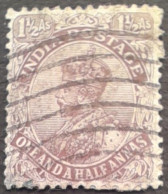 Inde Anglaise India 1911 George V ONE AND A HALF ANNAS Brun Brown Yvert 81 O Used - 1911-35 King George V