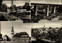 CPA Siebenlehn Großschirma In Sachsen, Autobahnbrücke, Marktplatz, Romanus-Bad - Andere & Zonder Classificatie