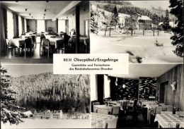 CPA Oberpöbel Dippoldiswalde Sachsen, Ferienheim Und Gaststätte, Reichsbahnamt Dresden, Winter - Other & Unclassified