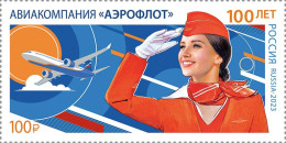 Russia. 2023. 100th Anniversary Of The Aeroflot Airlines (MNH OG **) Stamp - Unused Stamps