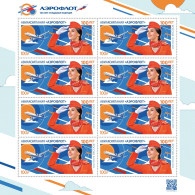 Russia. 2023. 100th Anniversary Of The Aeroflot Airlines (MNH OG **) Miniature Sheet - Unused Stamps