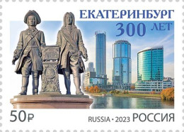 Russia. 2023. 300th Anniversary Of Yekaterinburg (MNH OG **) Stamp - Nuevos