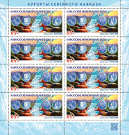 Russia. 2023. Caucasian Mineral Waters (MNH OG **) Sheet - Unused Stamps