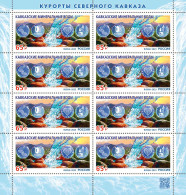 Russia. 2023. Caucasian Mineral Waters (MNH OG **) Sheet - Neufs