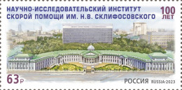 Russia. 2023. 100th Anniversary Of N. Sklifosovsky Scientific Research Institute Of Emergency Medicine (MNH OG **) Stamp - Unused Stamps