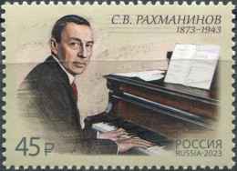 Russia. 2023. 150th Birth Anniversary Of S. Rachmaninoff (1873–1943), Composer (MNH OG **) Stamp - Unused Stamps