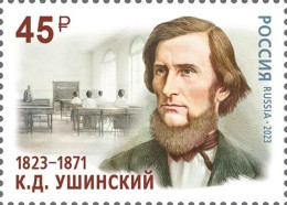 Russia. 2023. 200th Birth Anniversary Of K. Ushinsky (1823–1871) (MNH OG **) Stamp - Neufs