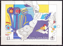 CYPRUS 1989 3 Rd Games Of Small European States Miniature Sheet Vl. B 14 MNH - Unused Stamps